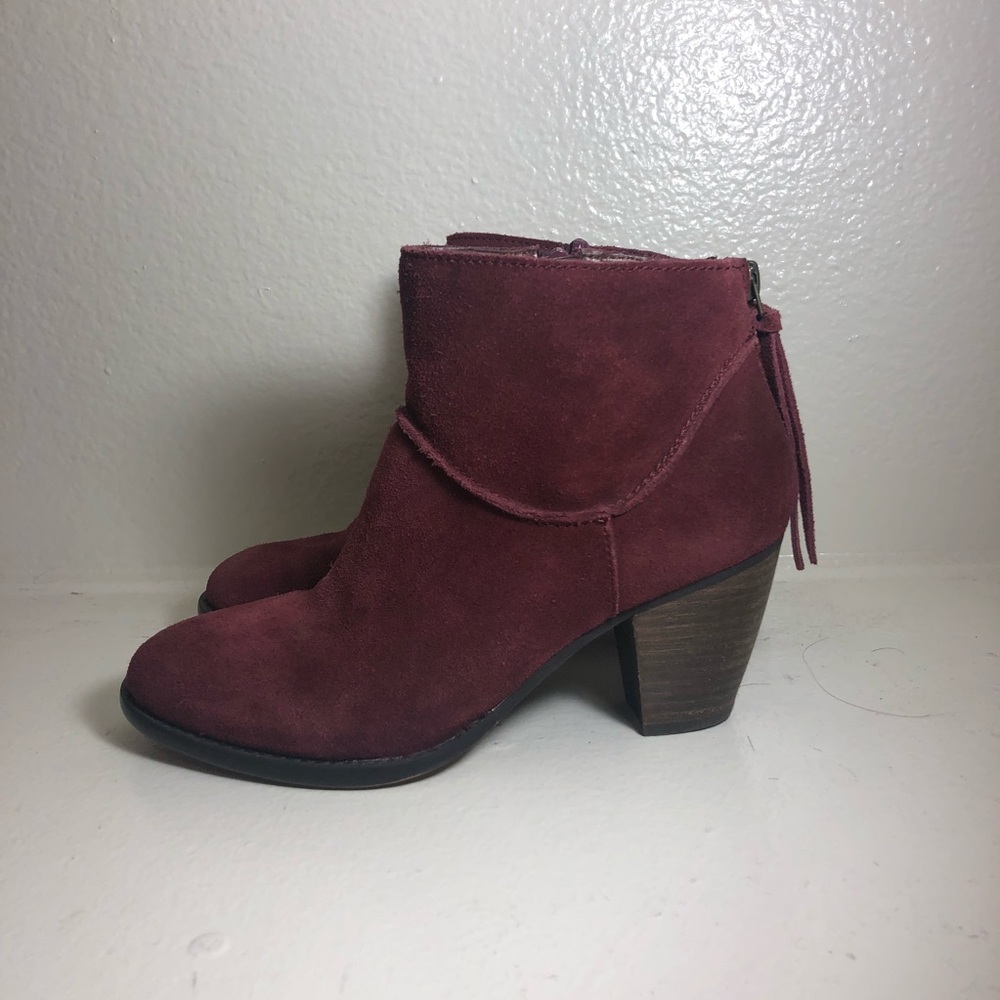 Steve Madden Maroon Booties - Picture 3 of 8